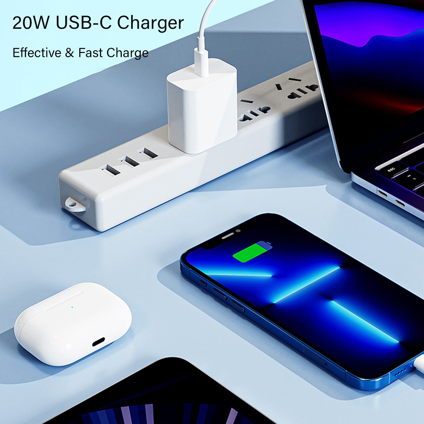 PD 20W USB-C Charger Block for iPhone 15