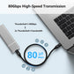 Thunderbolt 5 Cable for SSD Enclosure - 0.5m 1m 80Gbps 6000MB/s for Acasis Orico Enclosure, eGPU, 240W, 8K@120Hz - Non-Braided