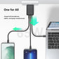 65W GaN Charger - 3-Port USB C Fast Charger, Compact Foldable for MacBook Air, iPhone 16, iPad Pro