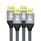Pocxwa 16K DP 2.1 Cable, 80Gbps Displayport Cable Support HDR10, HDCP
