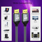 Pocxwa 16K DP 2.1 Cable, 80Gbps Displayport Cable Support HDR10, HDCP