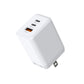 65W GaN Charger - 3-Port USB C Fast Charger, Compact Foldable for MacBook Air, iPhone 16, iPad Pro