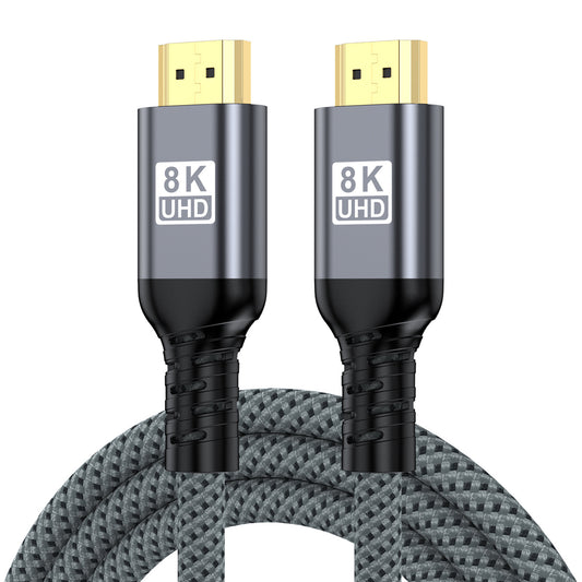 Pocxwa 4K 240HZ HDMI 2.1 Cable, 48Gbps Ultra High Speed Braided Cord