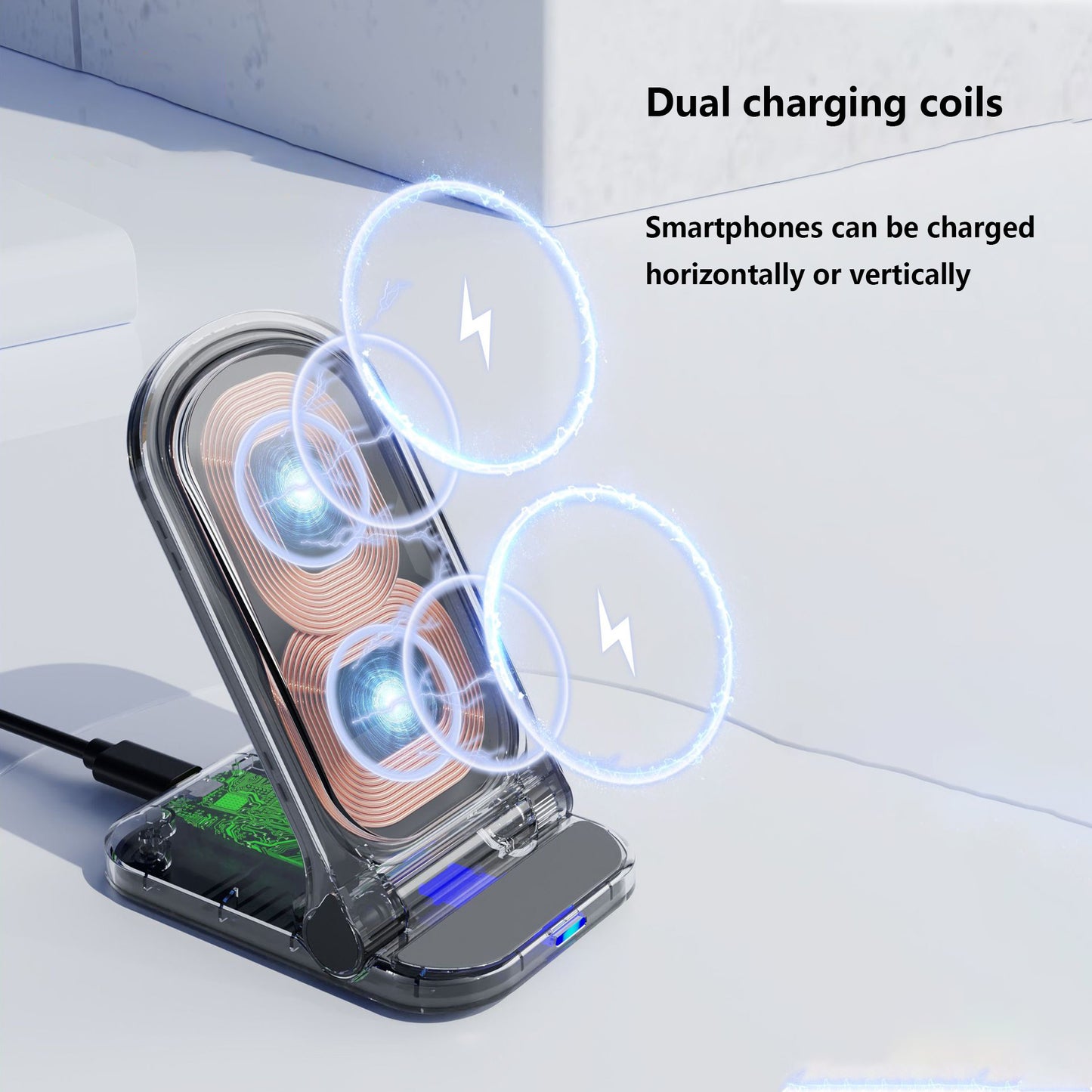 Pocxwa 15W Wireless Charging Pad for Samsung Galaxy S23