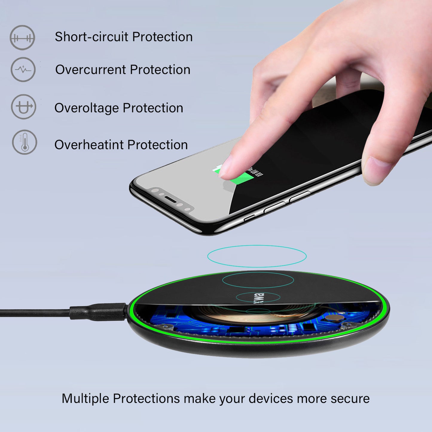 15W Wireless Charging Pad for iPhone