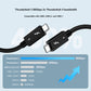 Thunderbolt 5 Cable for SSD Enclosure - 0.5m 1m 80Gbps 6000MB/s for Acasis Orico Enclosure, eGPU, 240W, 8K@120Hz - Non-Braided