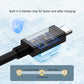 Thunderbolt 4 Cable for MacBook Pro/Air & Lenovo ThinkPad - 40Gbps 8K 240W