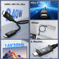 Thunderbolt 5 Cable for SSD Enclosure - 0.5m 1m 80Gbps 6000MB/s for Acasis Orico Enclosure, eGPU, 240W, 8K@120Hz - Non-Braided